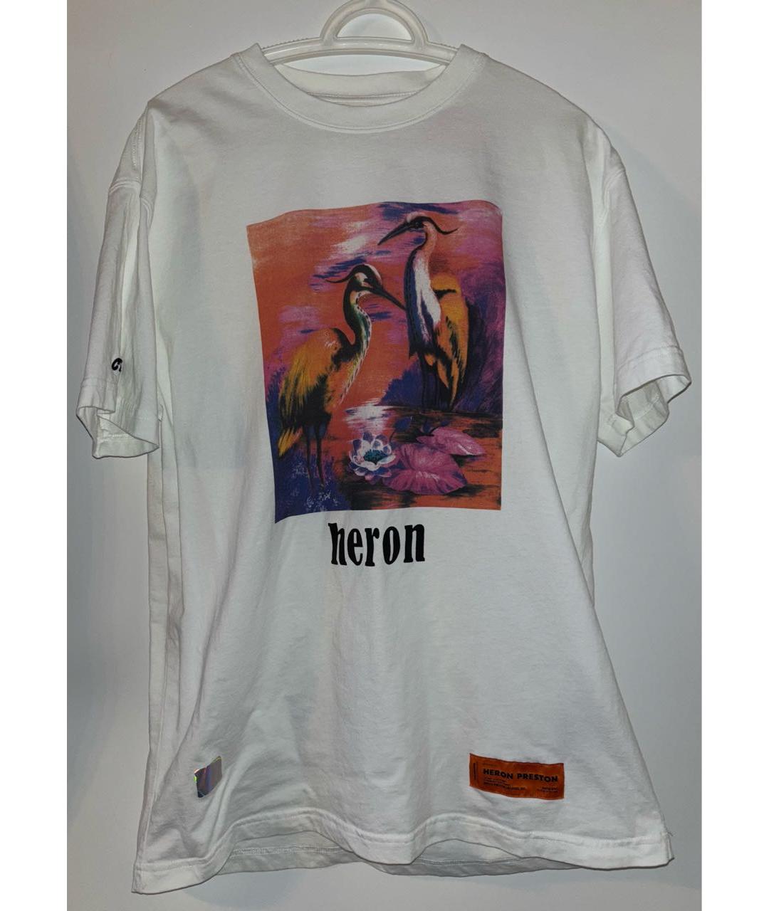 HERON PRESTON Белая футболка, фото 9