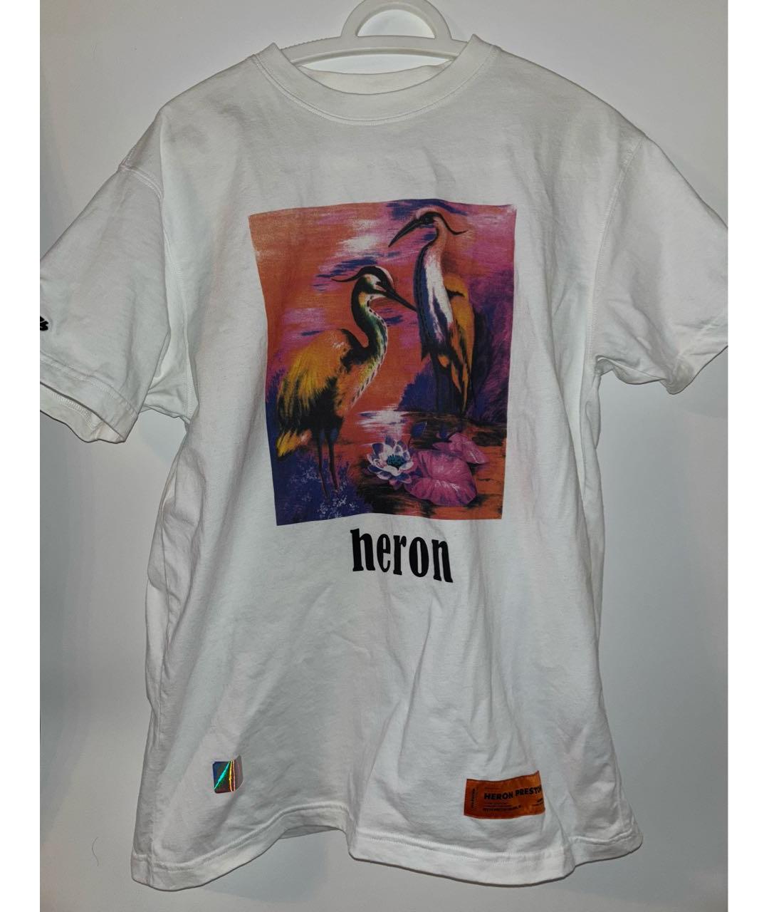 HERON PRESTON Белая футболка, фото 9