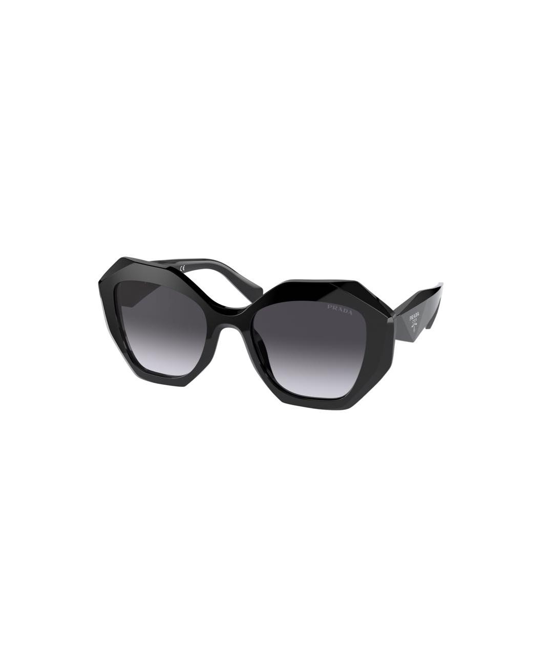 PRADA Черные пластиковые солнцезащитные очки, фото 1