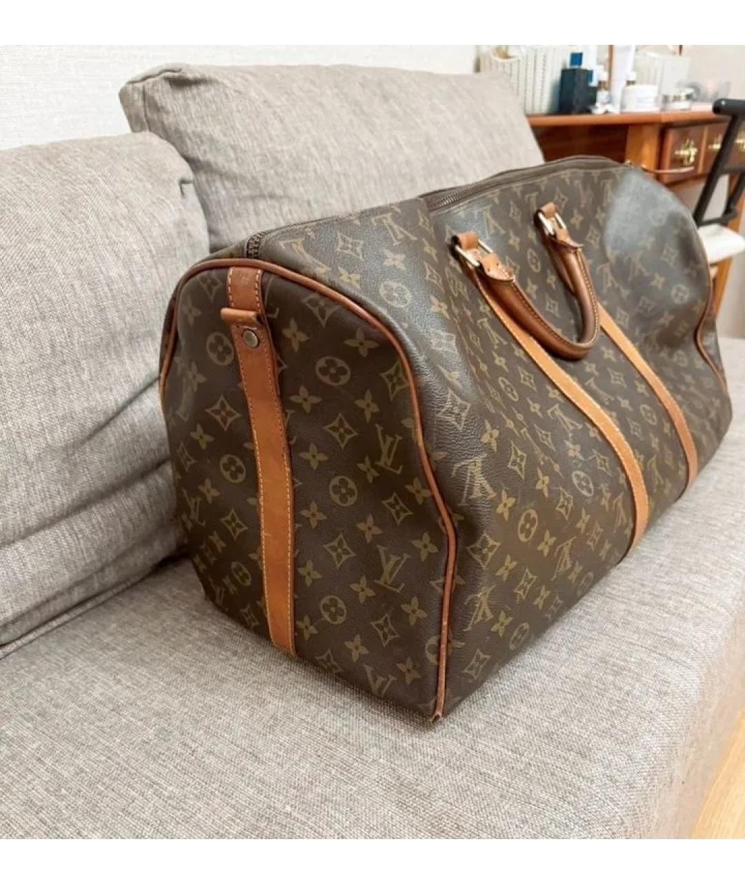 LOUIS VUITTON Коричневая дорожная/спортивная сумка, фото 3