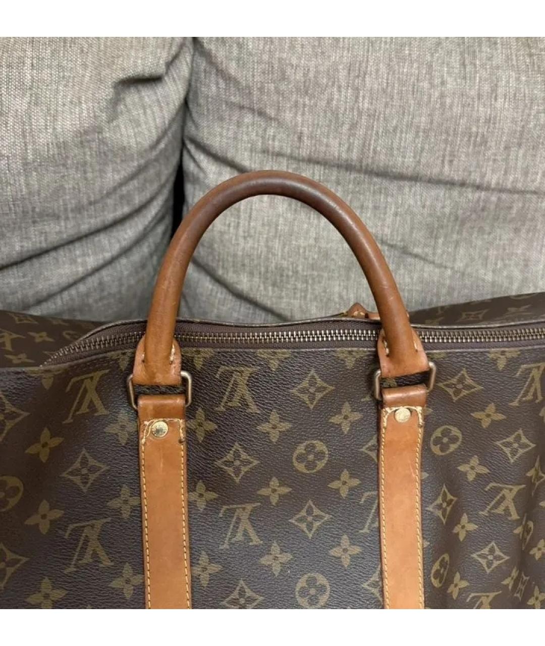 LOUIS VUITTON Коричневая дорожная/спортивная сумка, фото 5