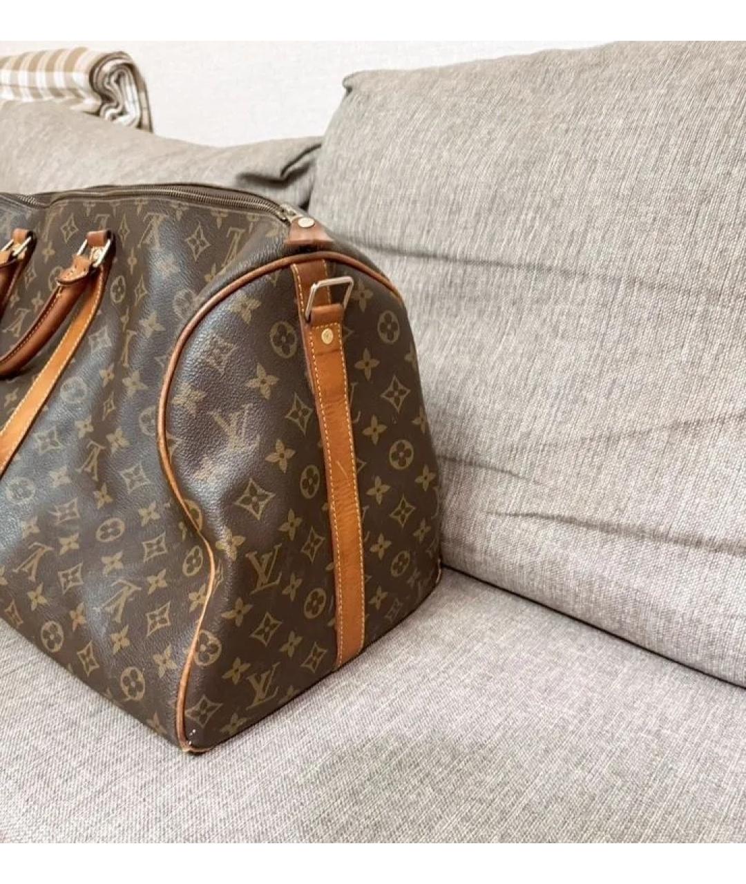 LOUIS VUITTON Коричневая дорожная/спортивная сумка, фото 4