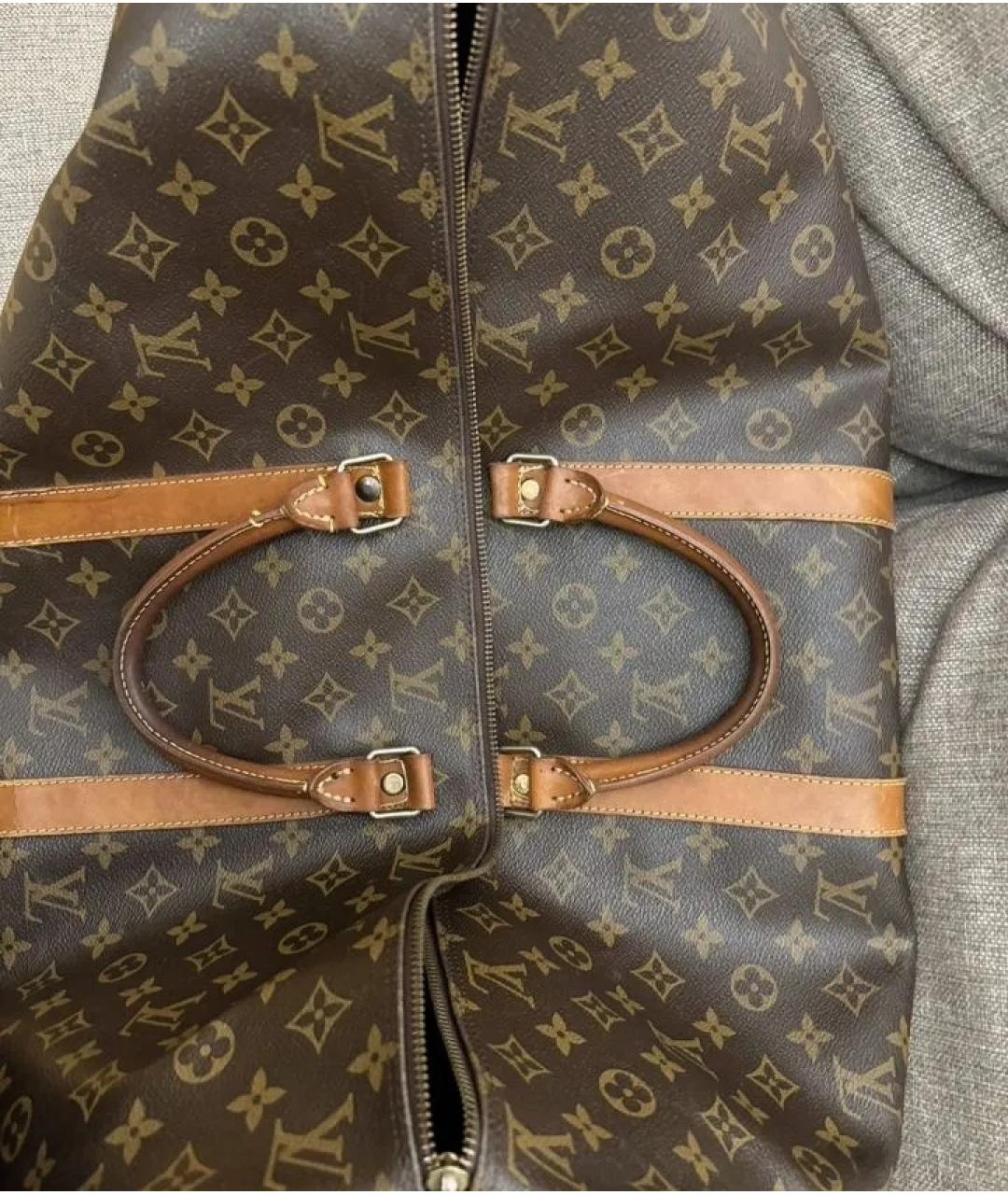 LOUIS VUITTON Коричневая дорожная/спортивная сумка, фото 9