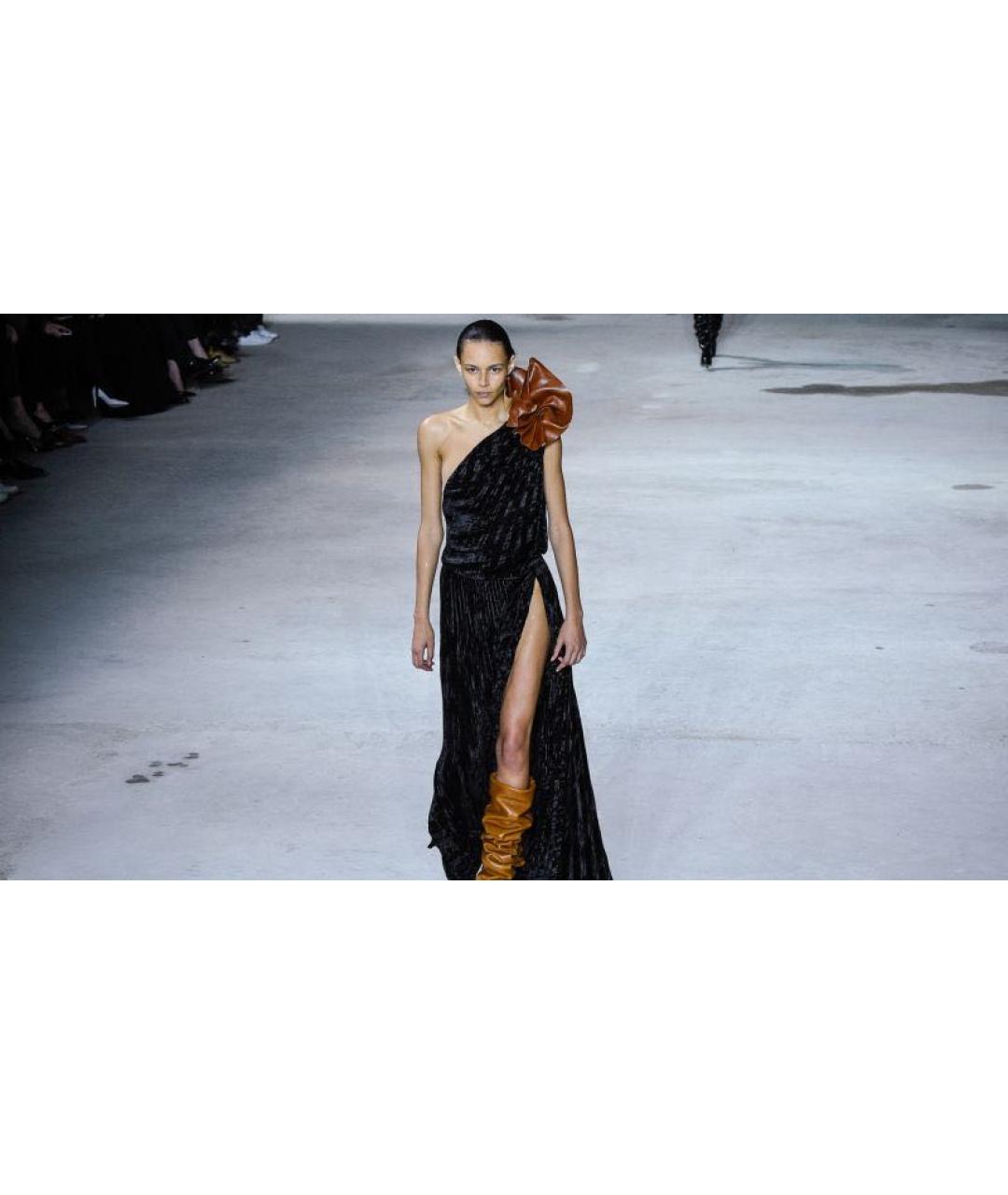 SAINT LAURENT Черное вечернее платье, фото 3