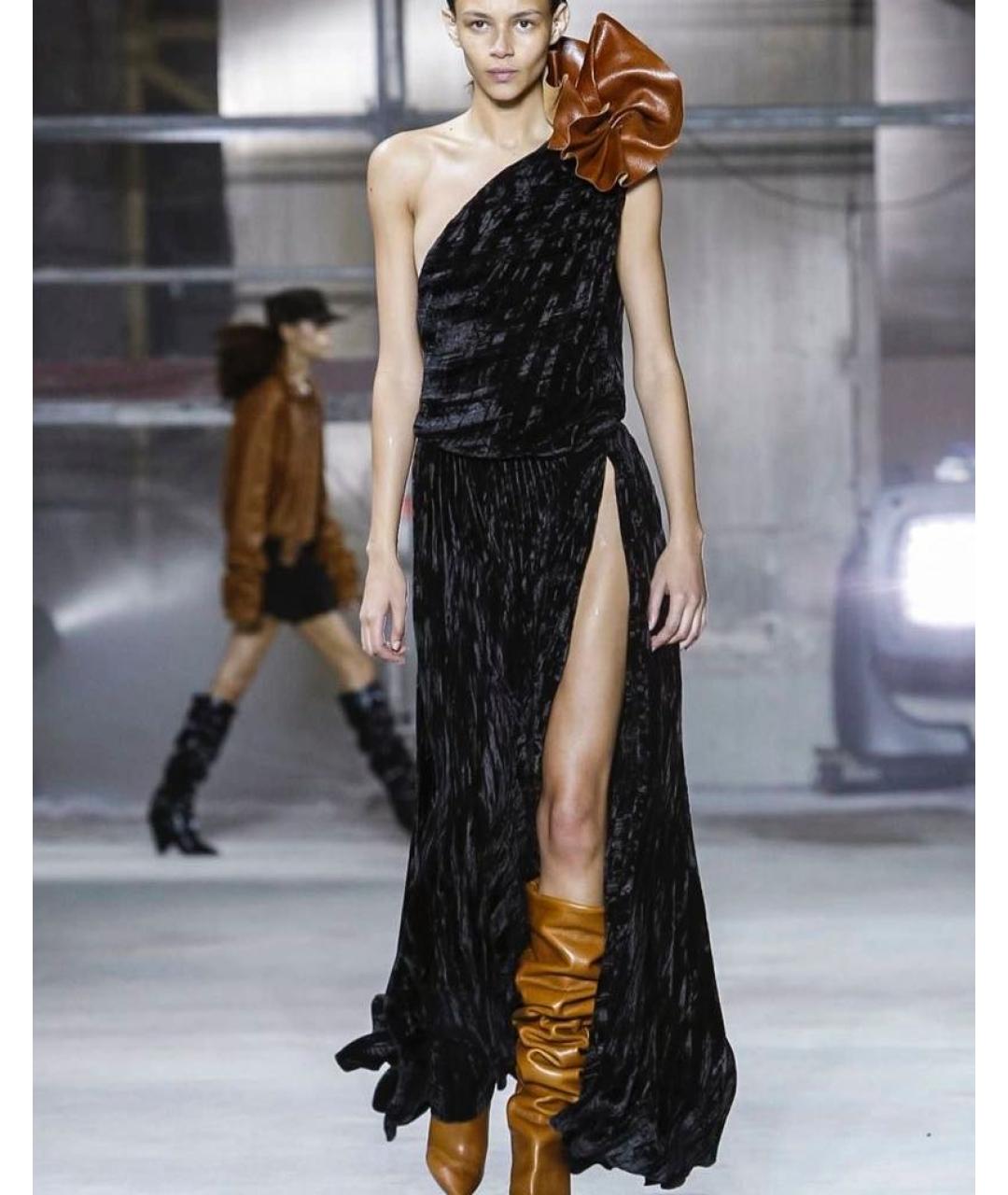 SAINT LAURENT Черное вечернее платье, фото 5