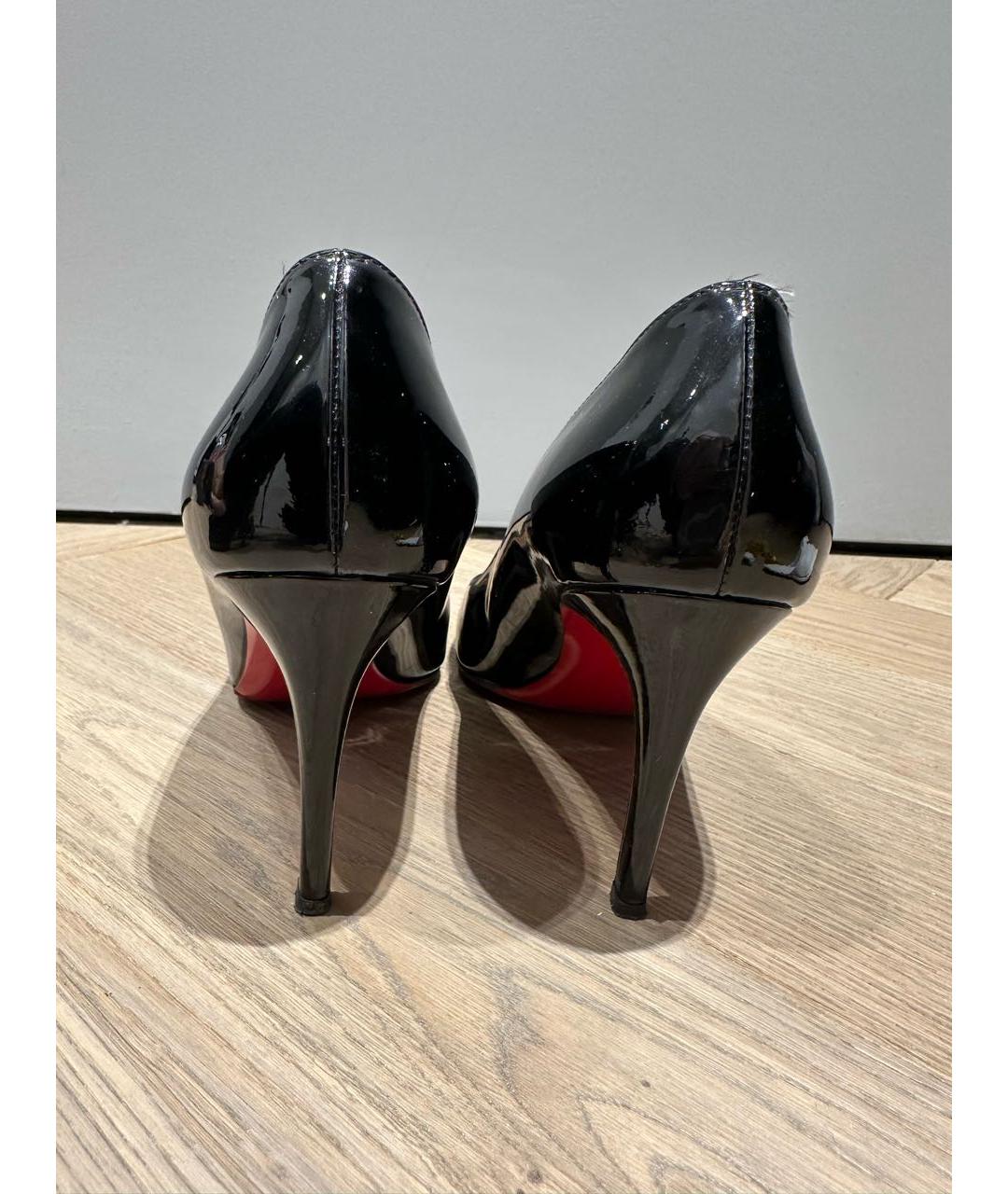 CHRISTIAN LOUBOUTIN Черные туфли из лакированной кожи, фото 4