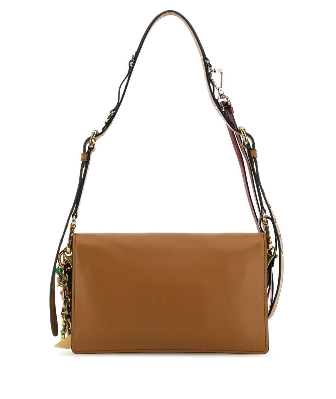 PRADA Коричневая кожаная сумка через плечо, фото 3