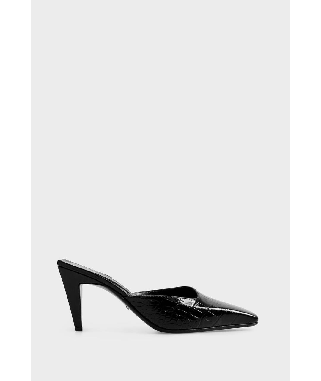 GUCCI Черные кожаные мюли, фото 6