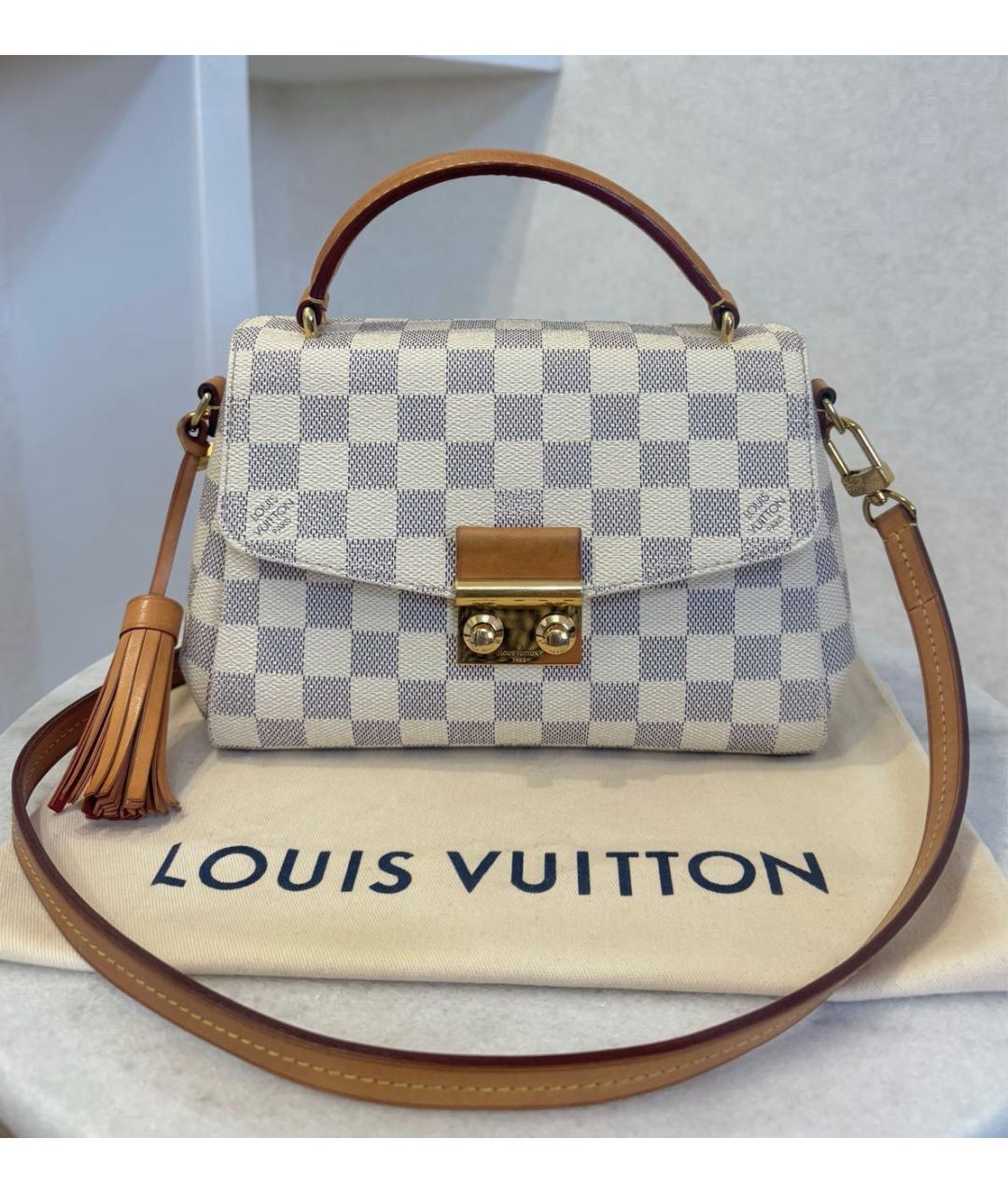 LOUIS VUITTON Белая сумка с короткими ручками, фото 2