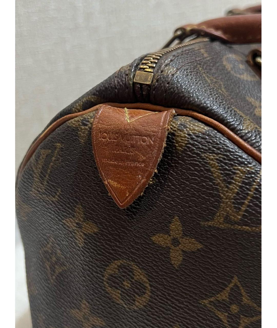 LOUIS VUITTON Коричневая сумка с короткими ручками, фото 6