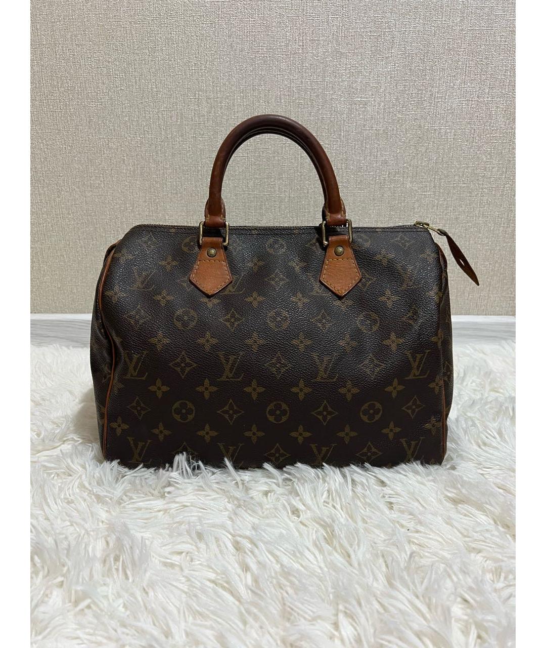 LOUIS VUITTON Коричневая сумка с короткими ручками, фото 7