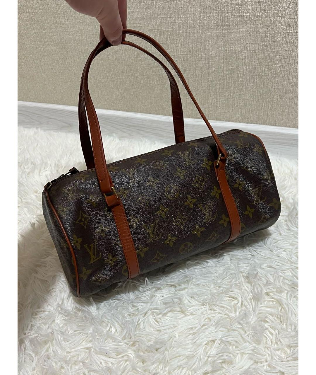 LOUIS VUITTON Коричневая сумка с короткими ручками, фото 7