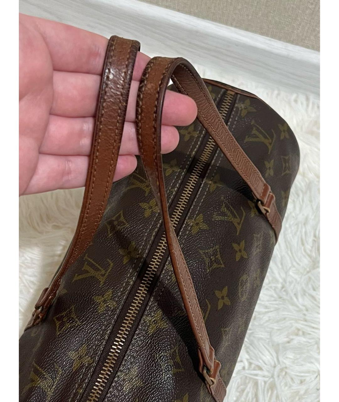 LOUIS VUITTON Коричневая сумка с короткими ручками, фото 4