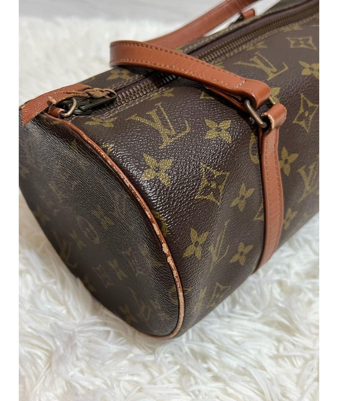 LOUIS VUITTON Коричневая сумка с короткими ручками, фото 3