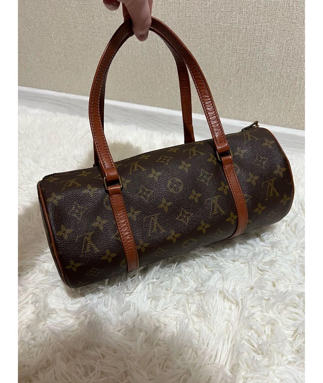 LOUIS VUITTON Коричневая сумка с короткими ручками, фото 2