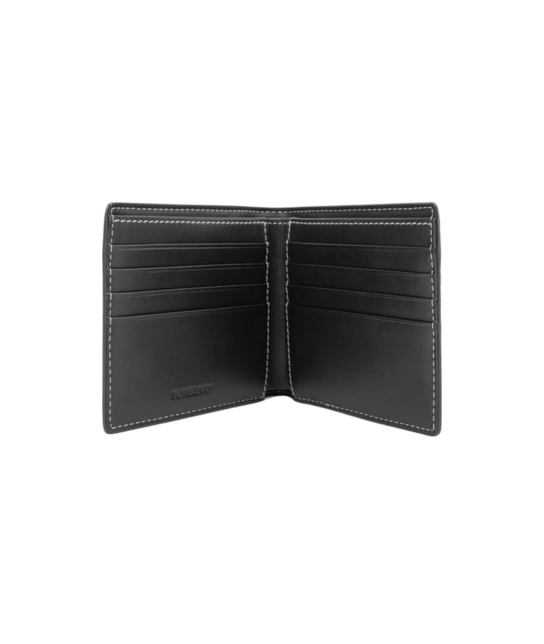 BURBERRY Коричневый кожаный кошелек, фото 6