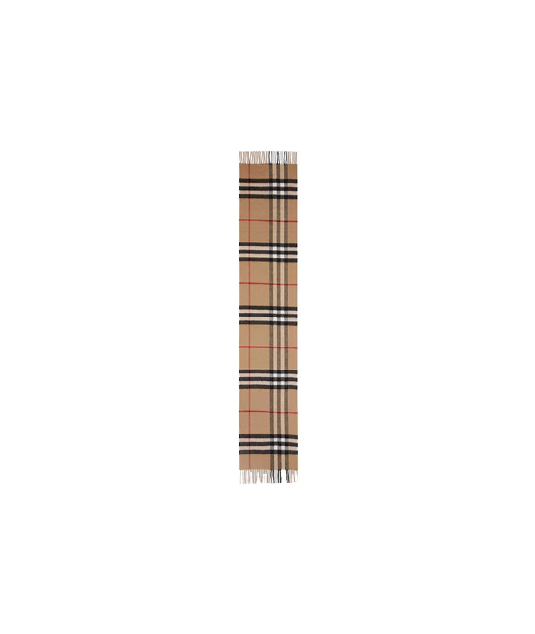 BURBERRY Бежевый кашемировый шарф, фото 2