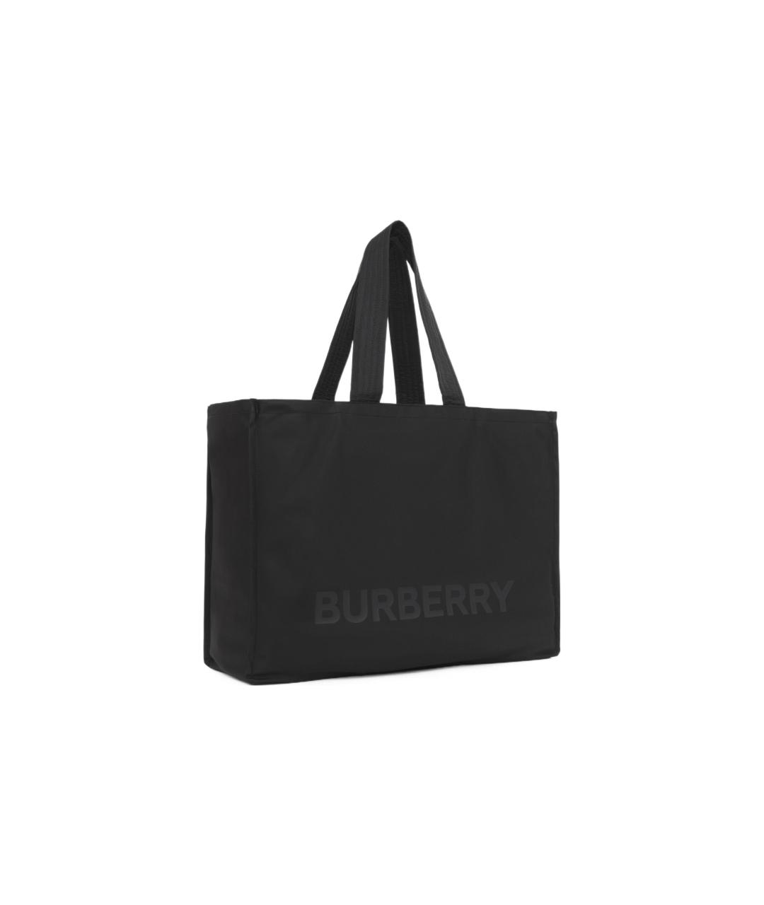 BURBERRY Черная хлопковая сумка на плечо, фото 2