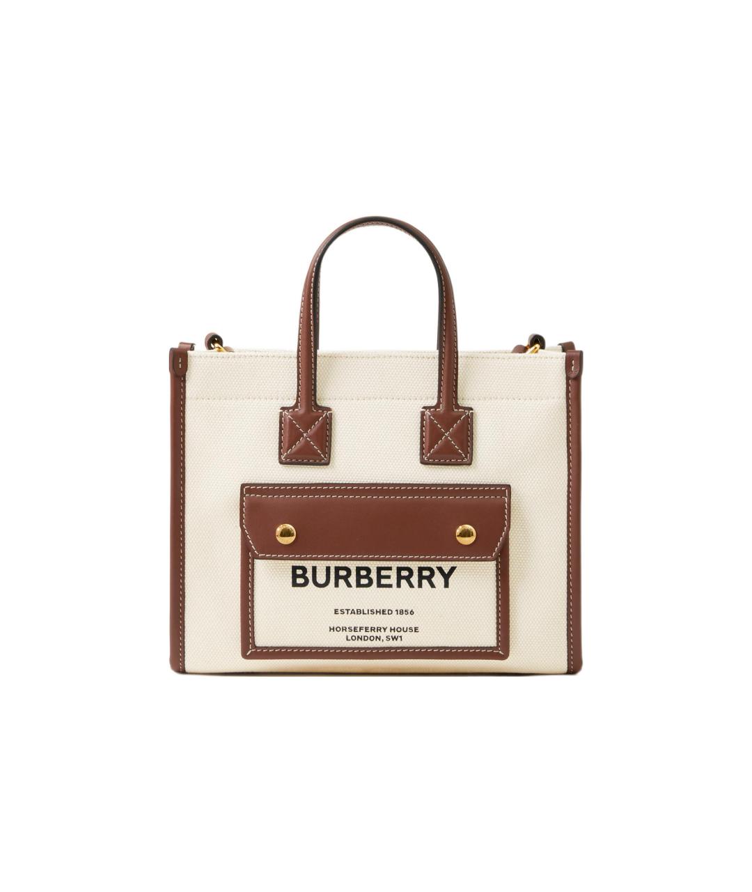 BURBERRY Коричневая кожаная сумка через плечо, фото 1