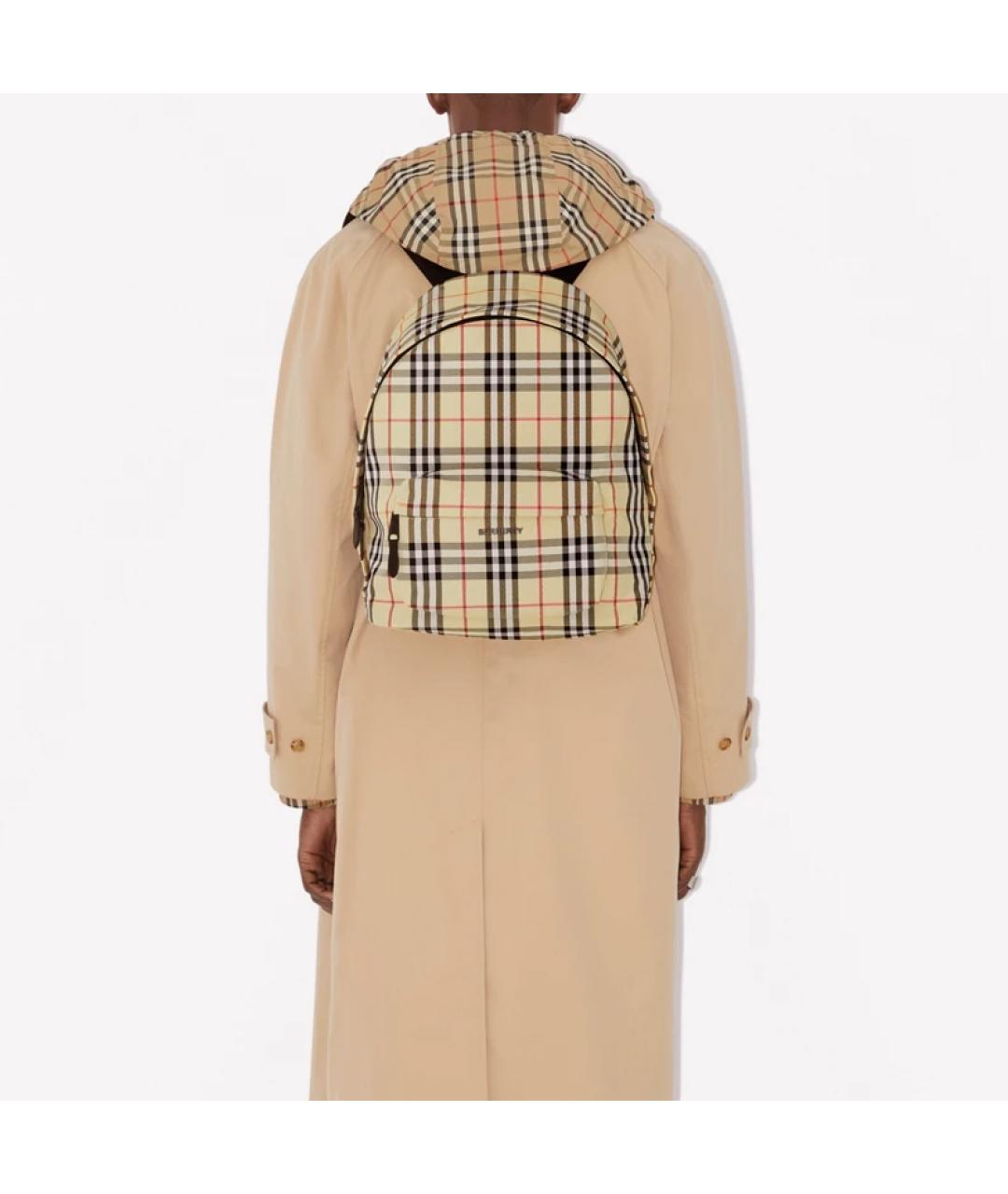 BURBERRY Бежевый рюкзак, фото 6