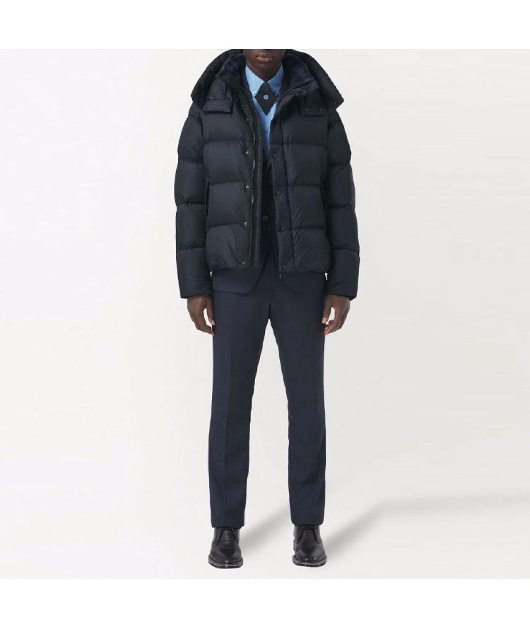 BURBERRY Темно-синий пуховик, фото 3