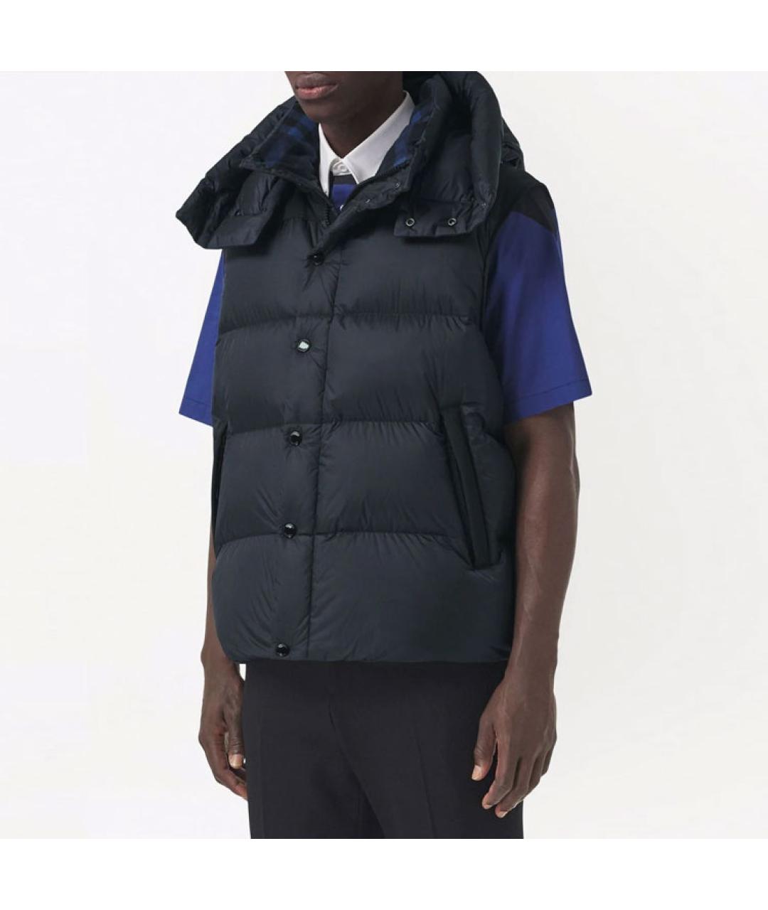 BURBERRY Темно-синий пуховик, фото 5