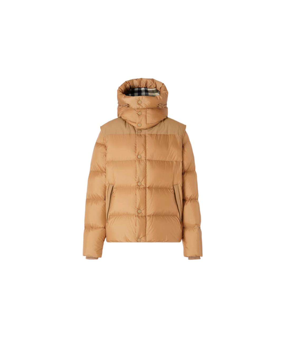 BURBERRY Коричневый пуховик, фото 1