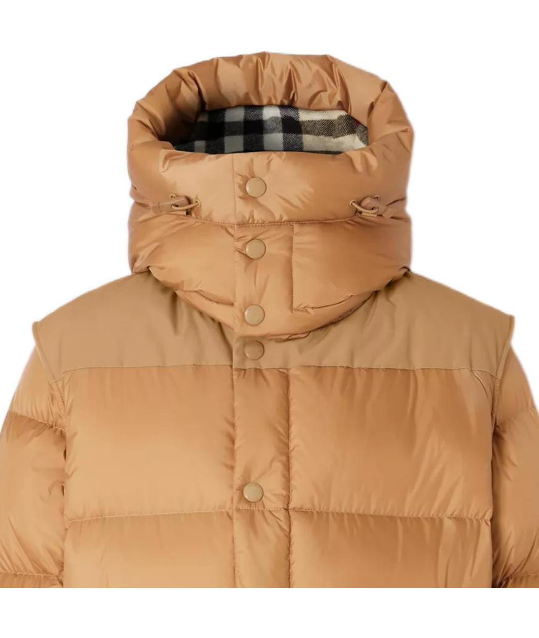 BURBERRY Коричневый пуховик, фото 5