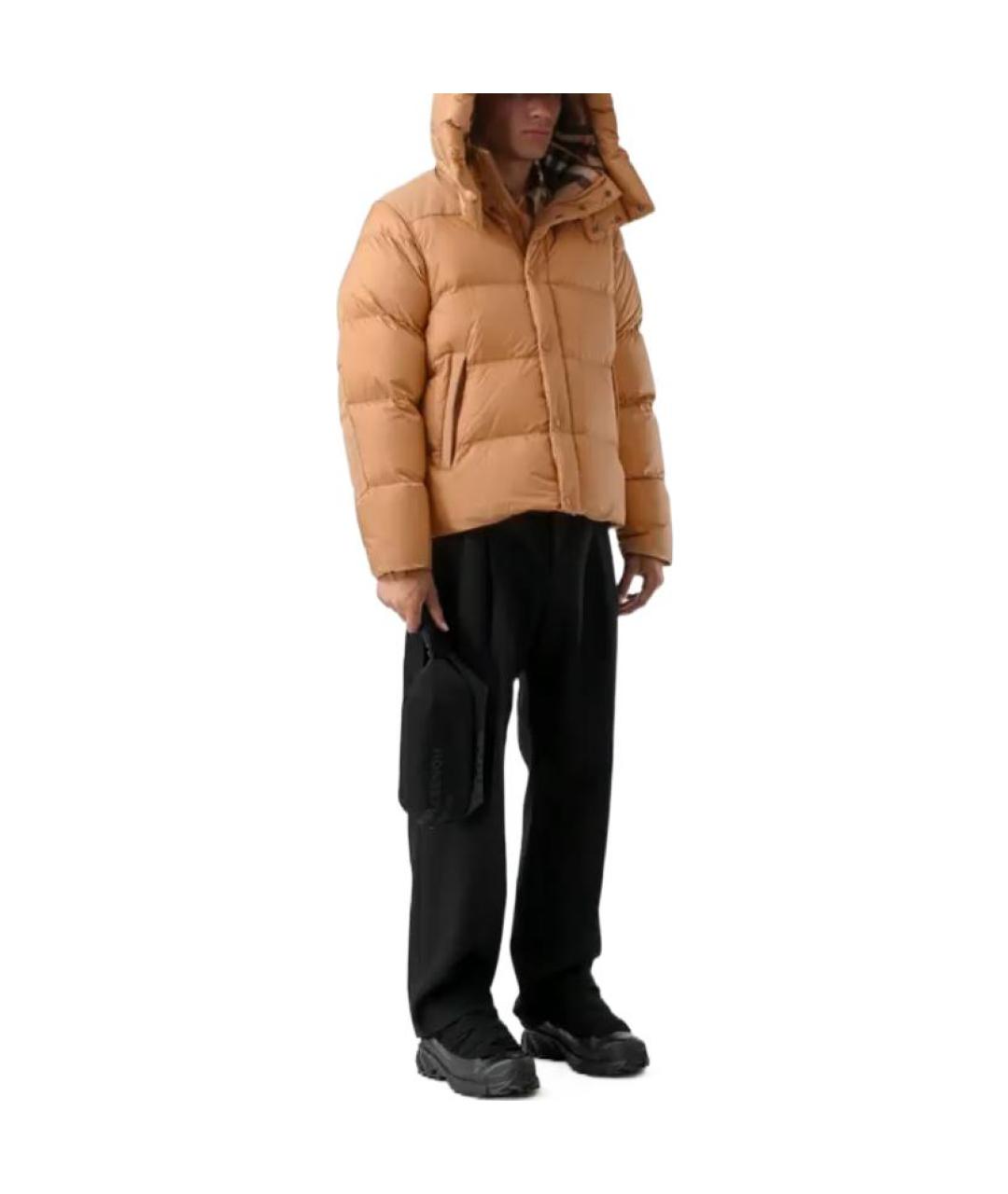 BURBERRY Коричневый пуховик, фото 3