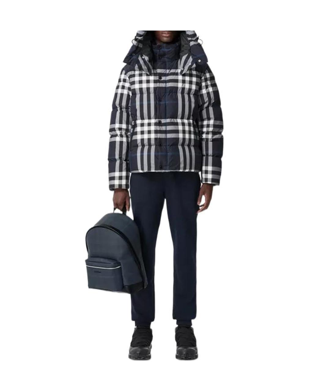 BURBERRY Темно-синий пуховик, фото 2