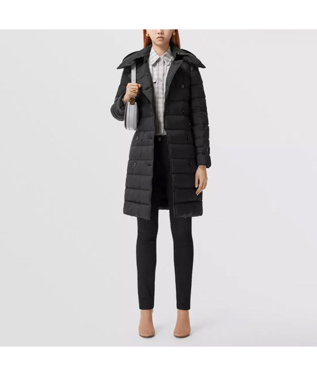 BURBERRY Черный пуховик, фото 2
