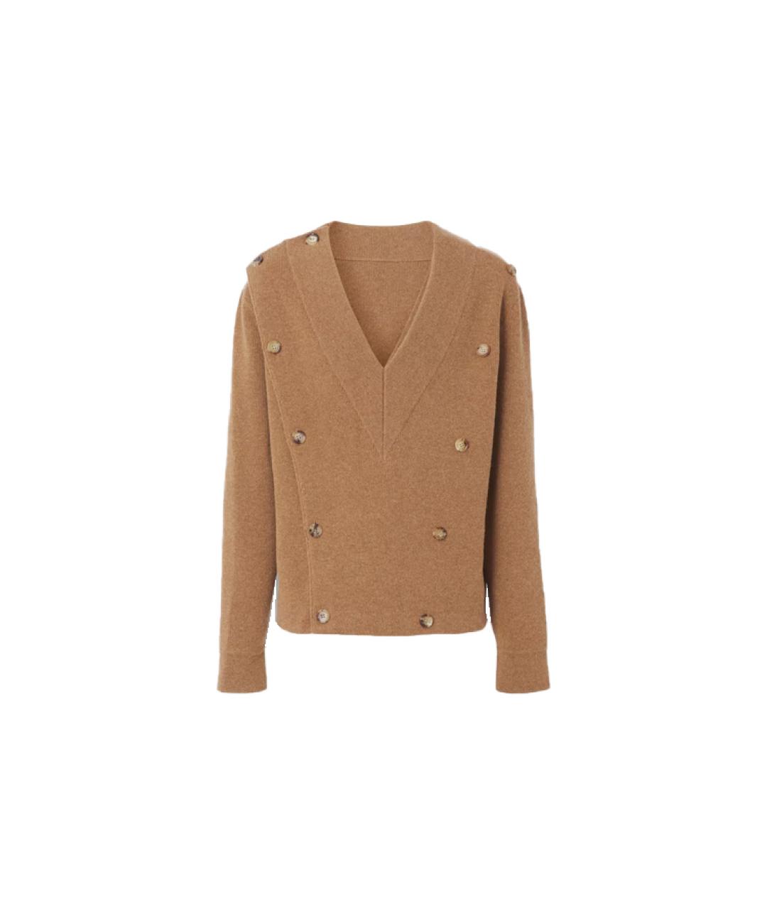 BURBERRY Бежевый кашемировый джемпер / свитер, фото 1