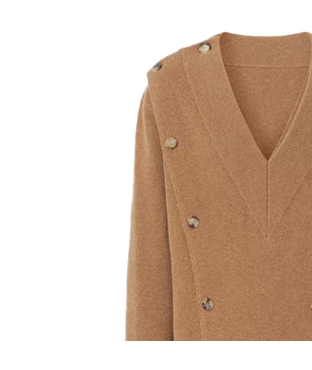 BURBERRY Бежевый кашемировый джемпер / свитер, фото 5