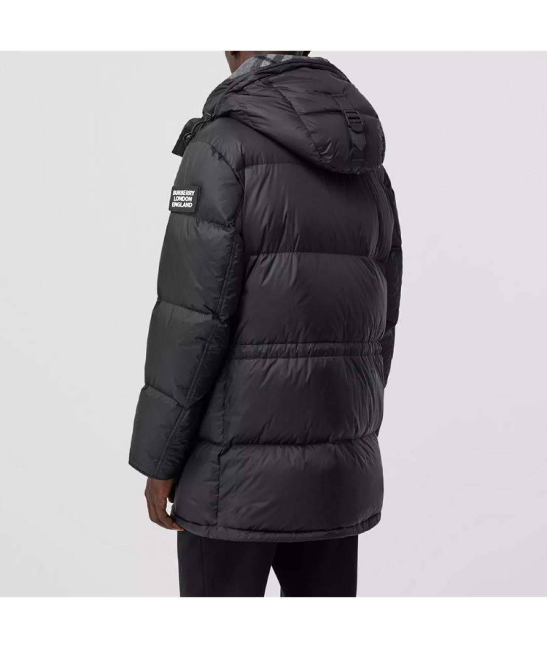 BURBERRY Черный пуховик, фото 2