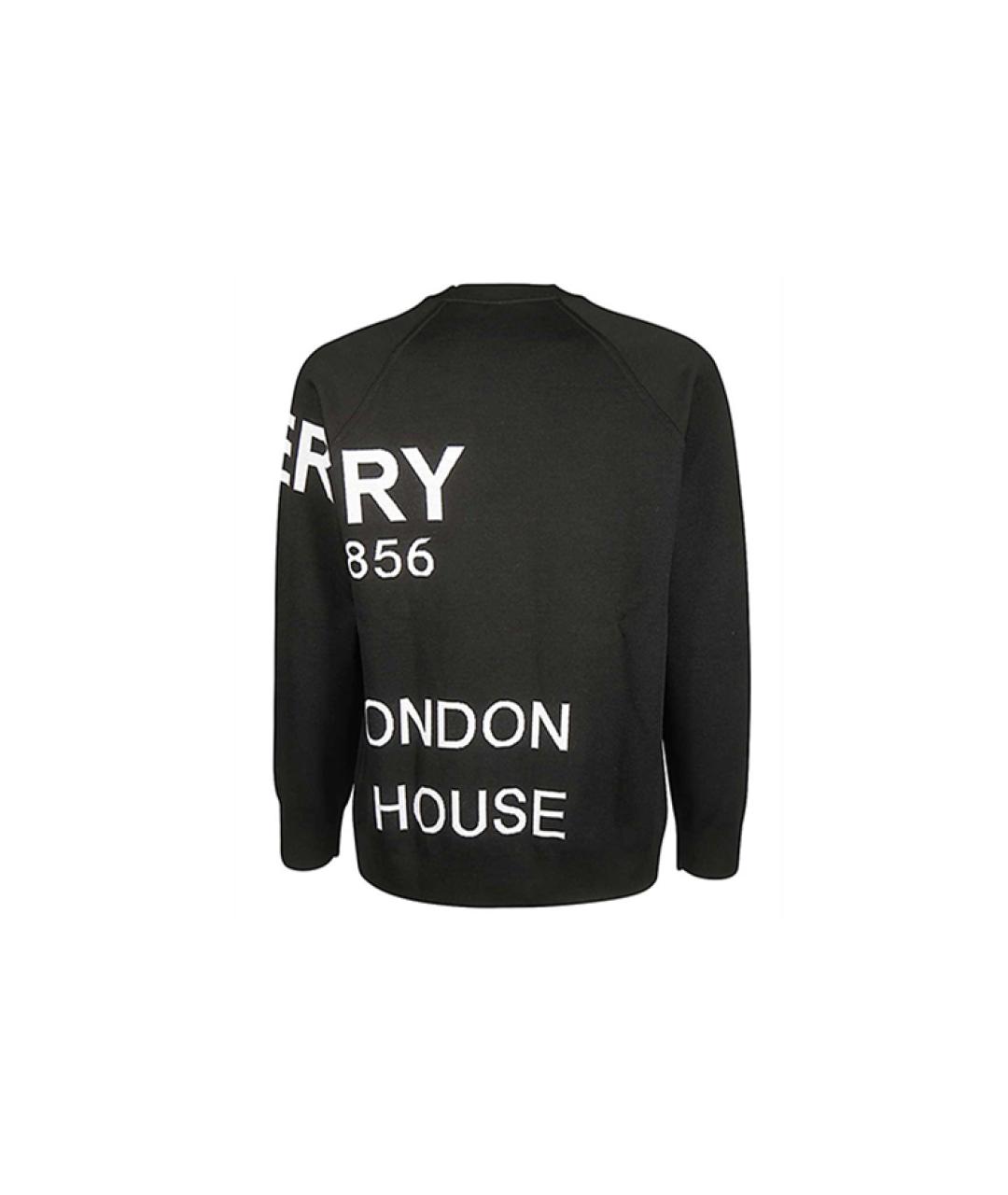 BURBERRY Черный кашемировый джемпер / свитер, фото 2