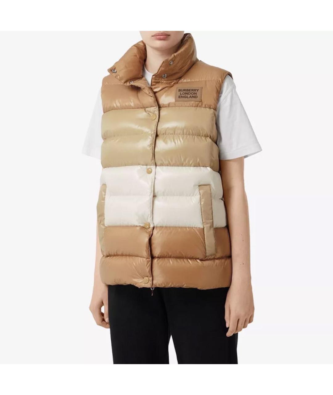 BURBERRY Бежевый пуховик, фото 3