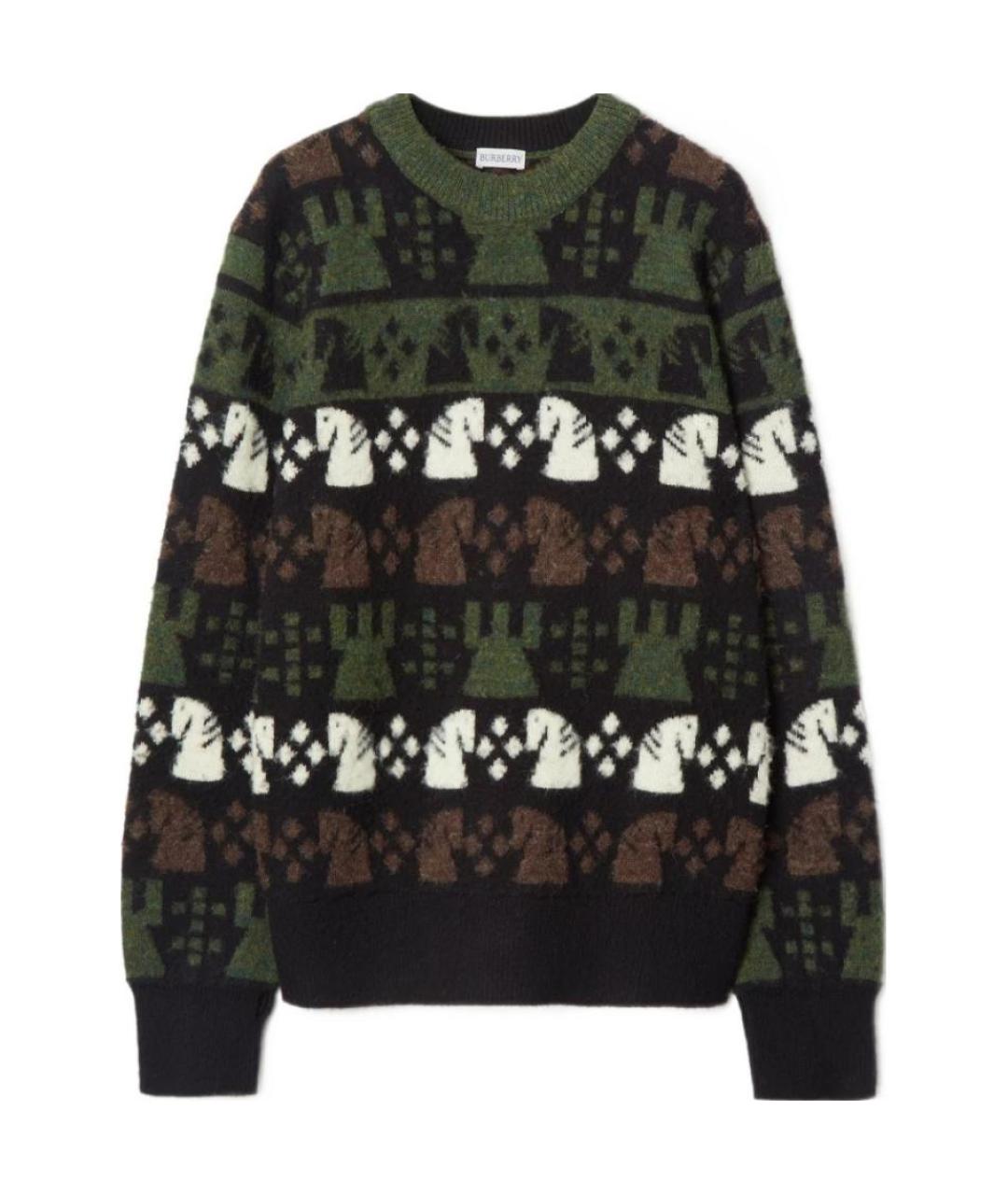 BURBERRY Мульти кашемировый джемпер / свитер, фото 1