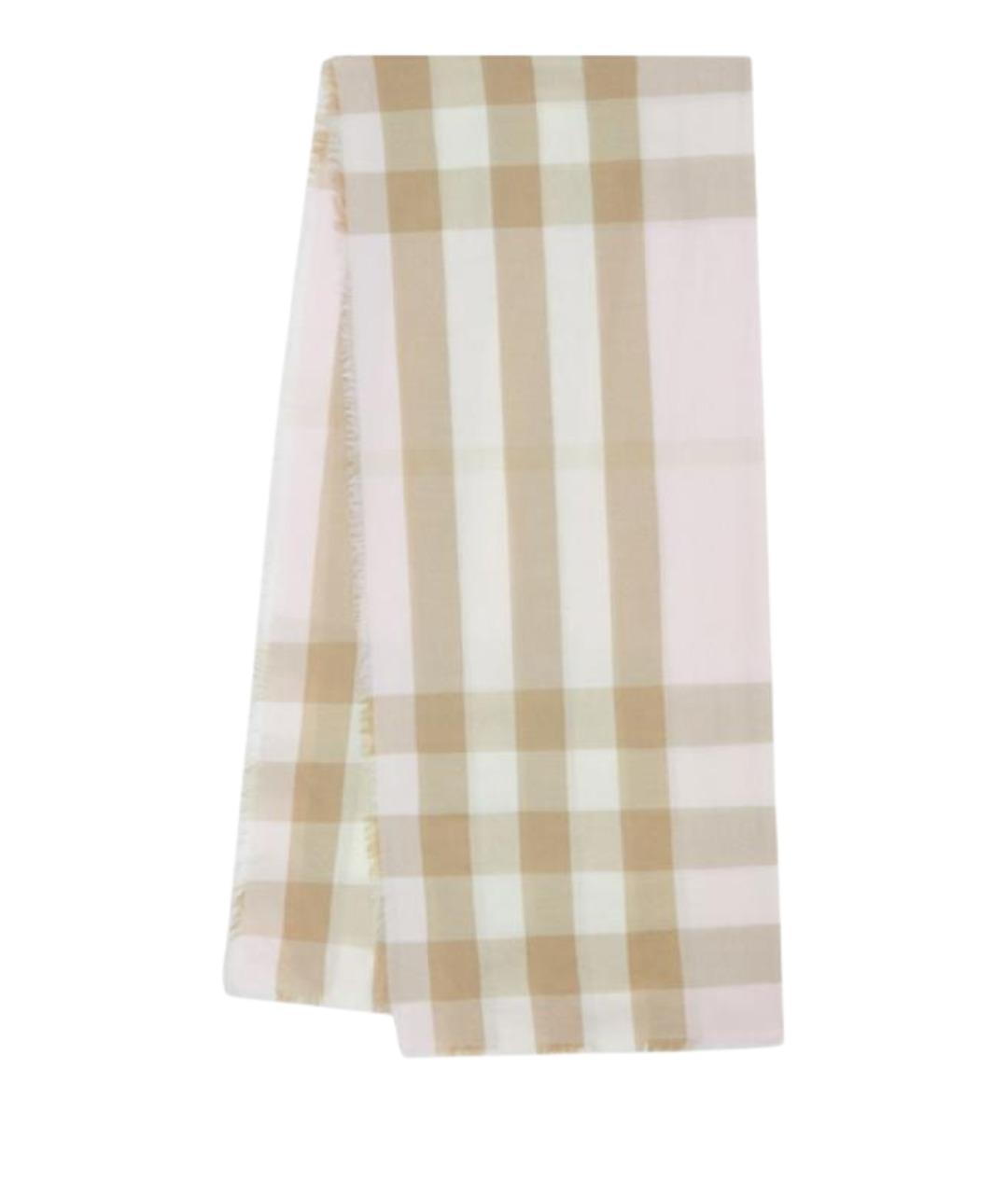 BURBERRY Бежевый шарф, фото 1
