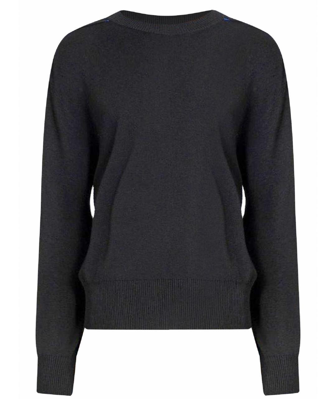 BURBERRY Черный кашемировый джемпер / свитер, фото 1