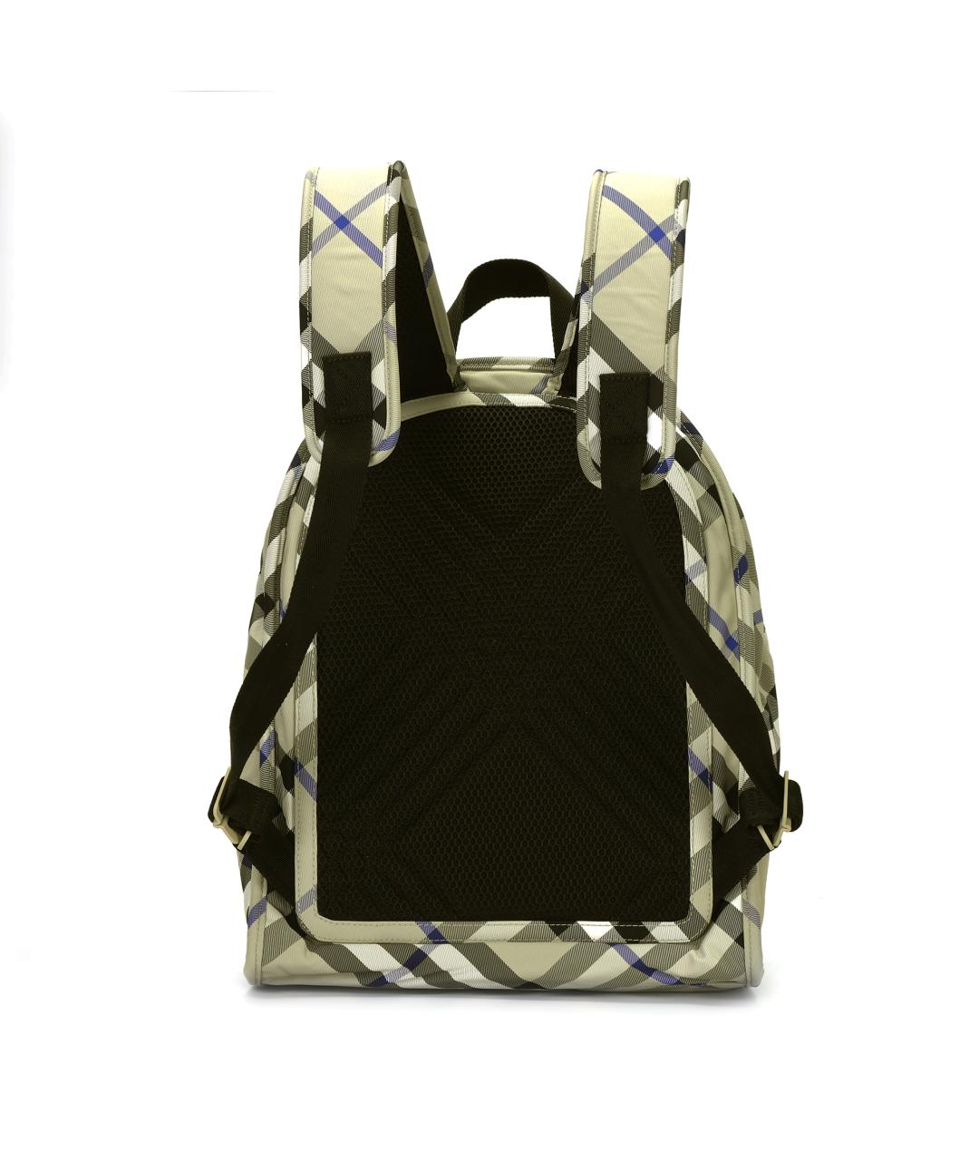 BURBERRY Зеленый тканевый рюкзак, фото 6