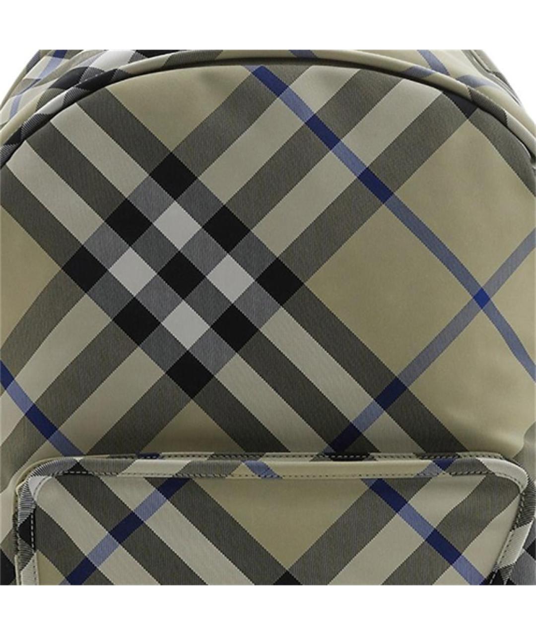 BURBERRY Зеленый тканевый рюкзак, фото 8