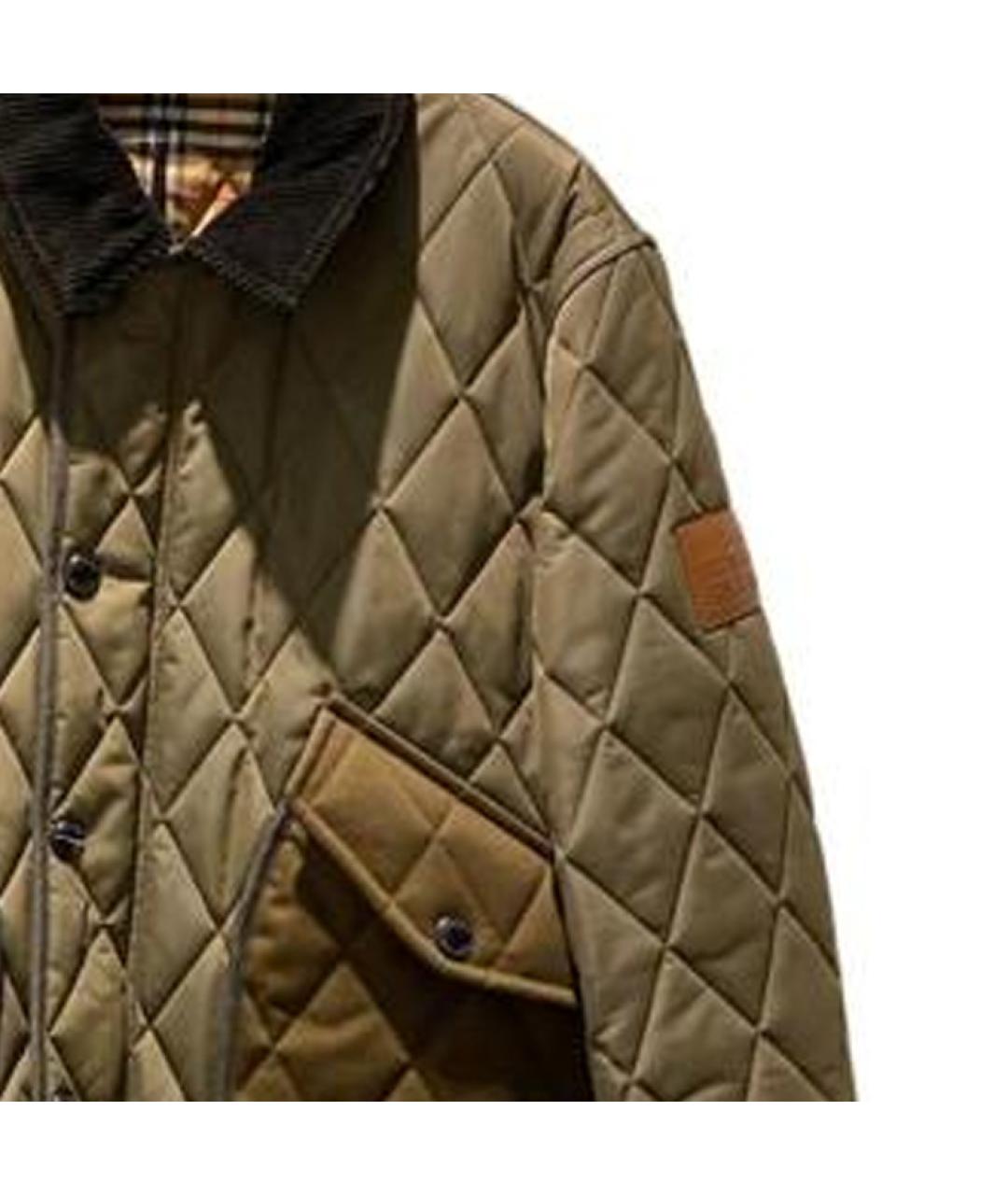 BURBERRY Хаки куртка, фото 4