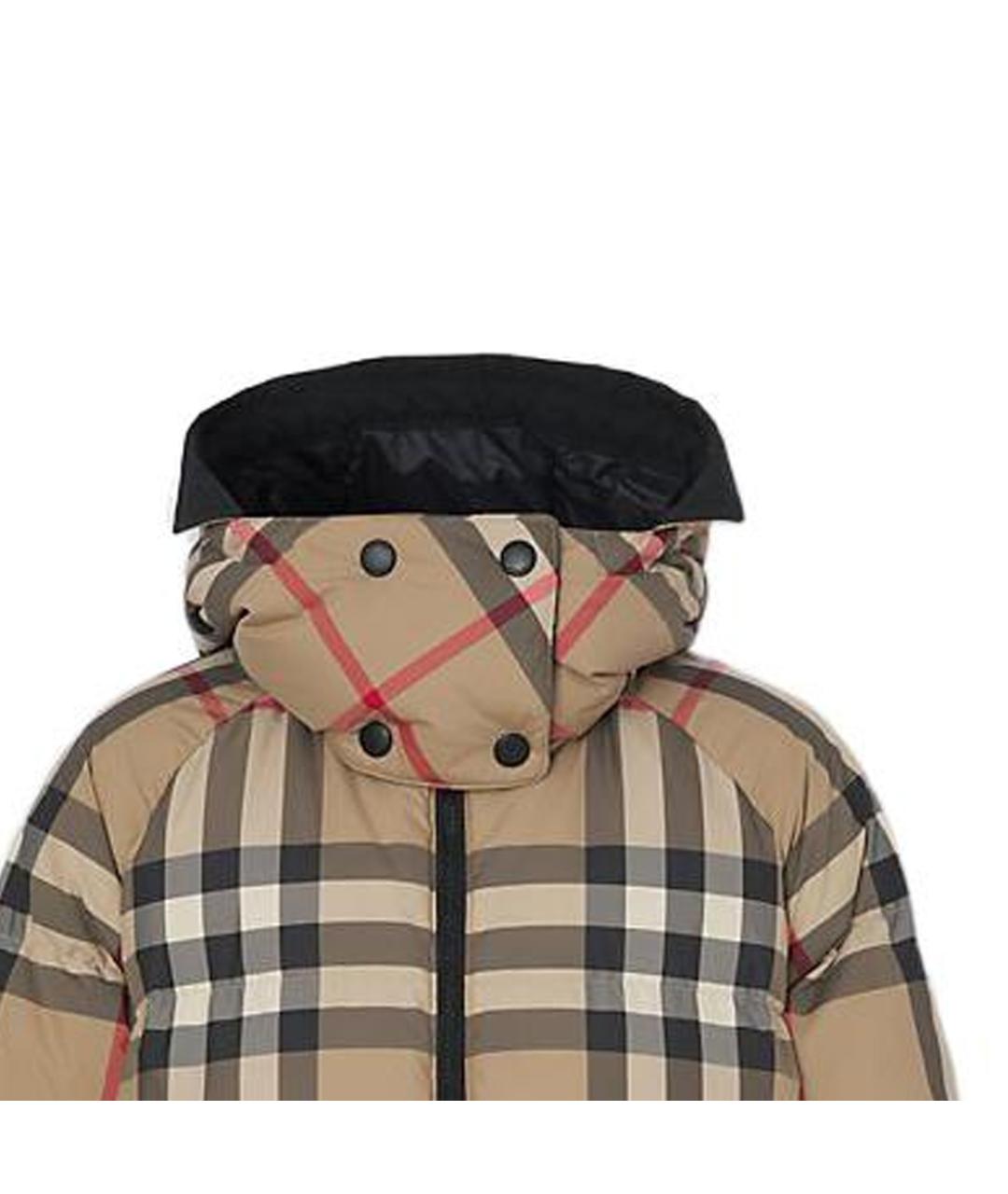 BURBERRY Коричневый пуховик, фото 4