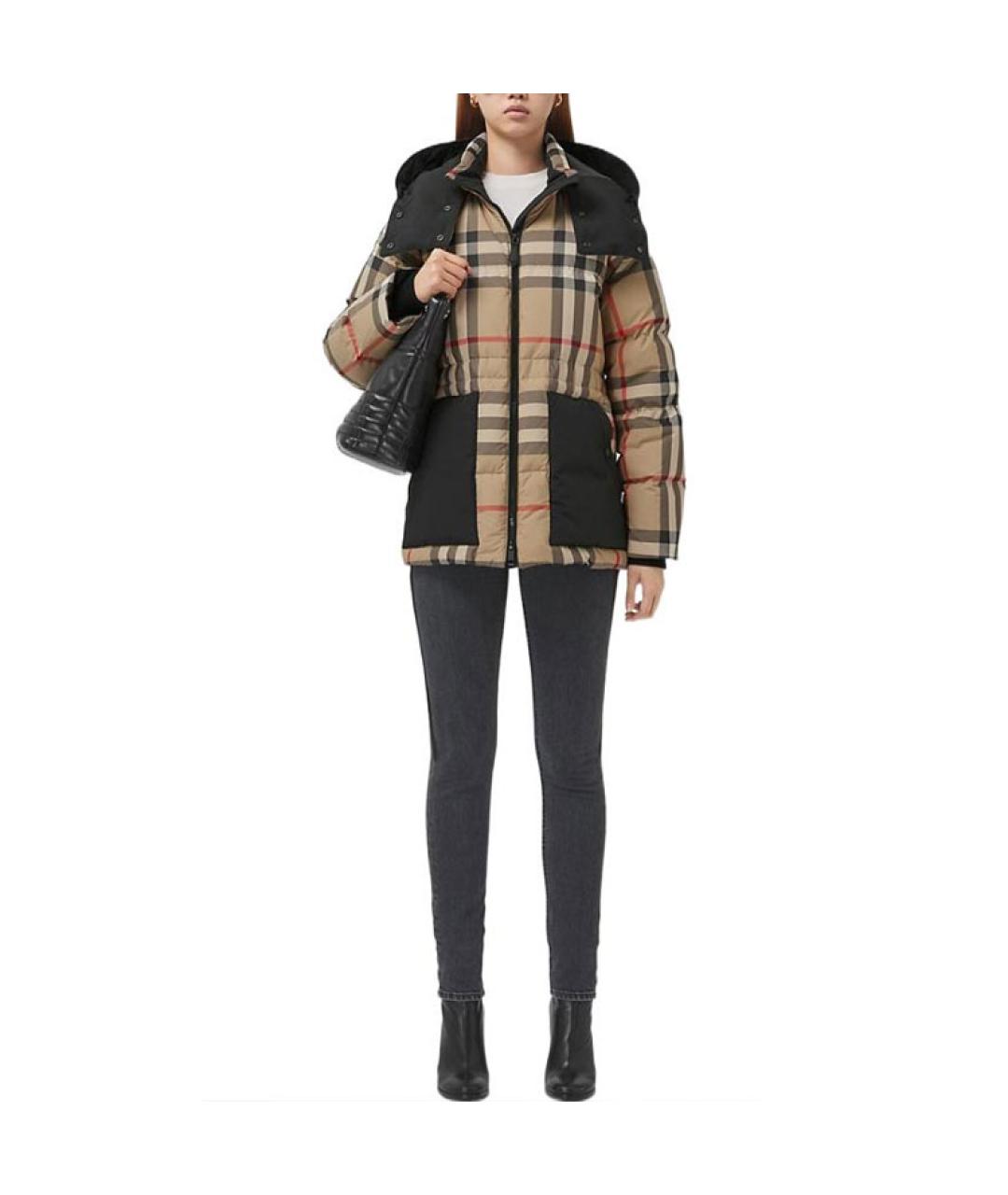 BURBERRY Коричневый пуховик, фото 2