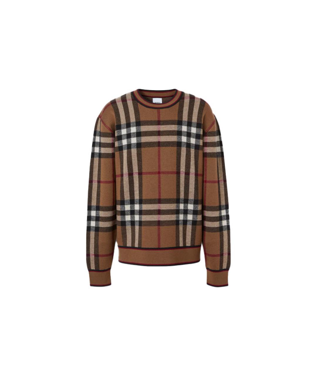 BURBERRY Коричневый джемпер / свитер, фото 1