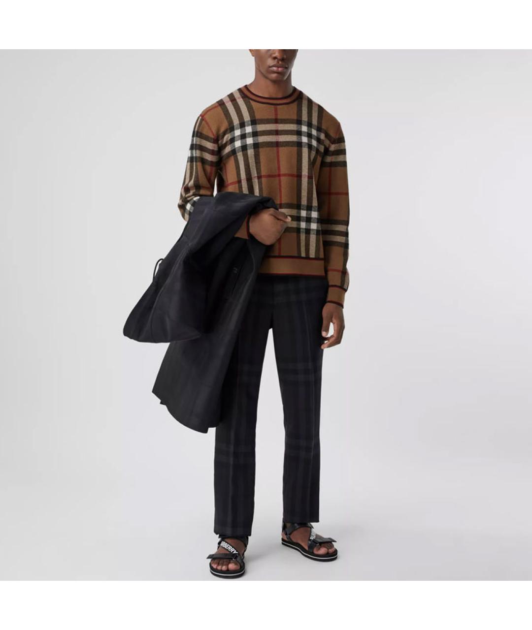 BURBERRY Коричневый джемпер / свитер, фото 5