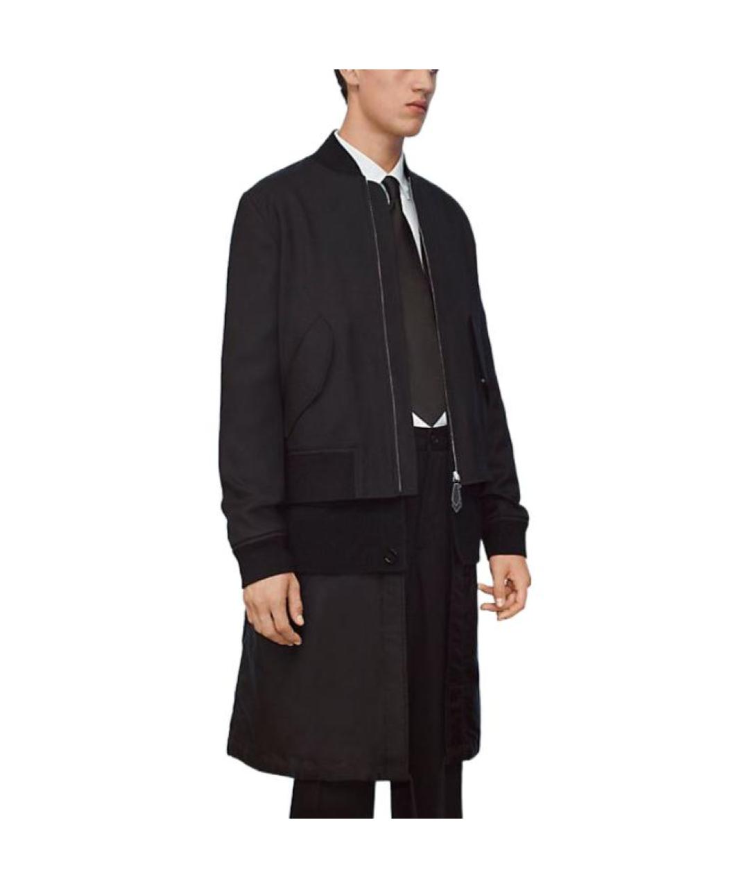 BURBERRY Черная шерстяная куртка, фото 3