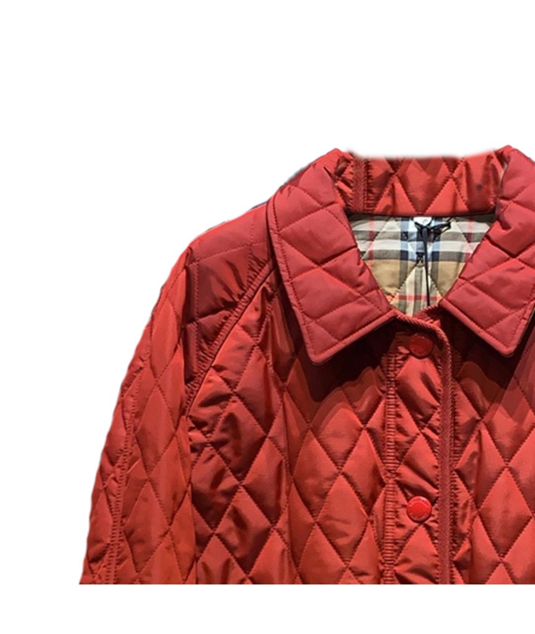BURBERRY Красный пуховик, фото 2