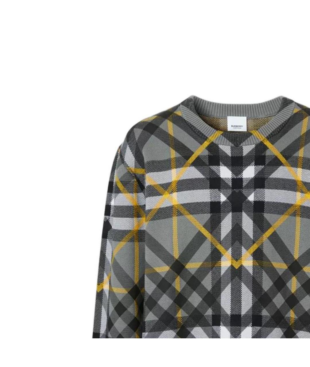 BURBERRY Мульти хлопковый джемпер / свитер, фото 4