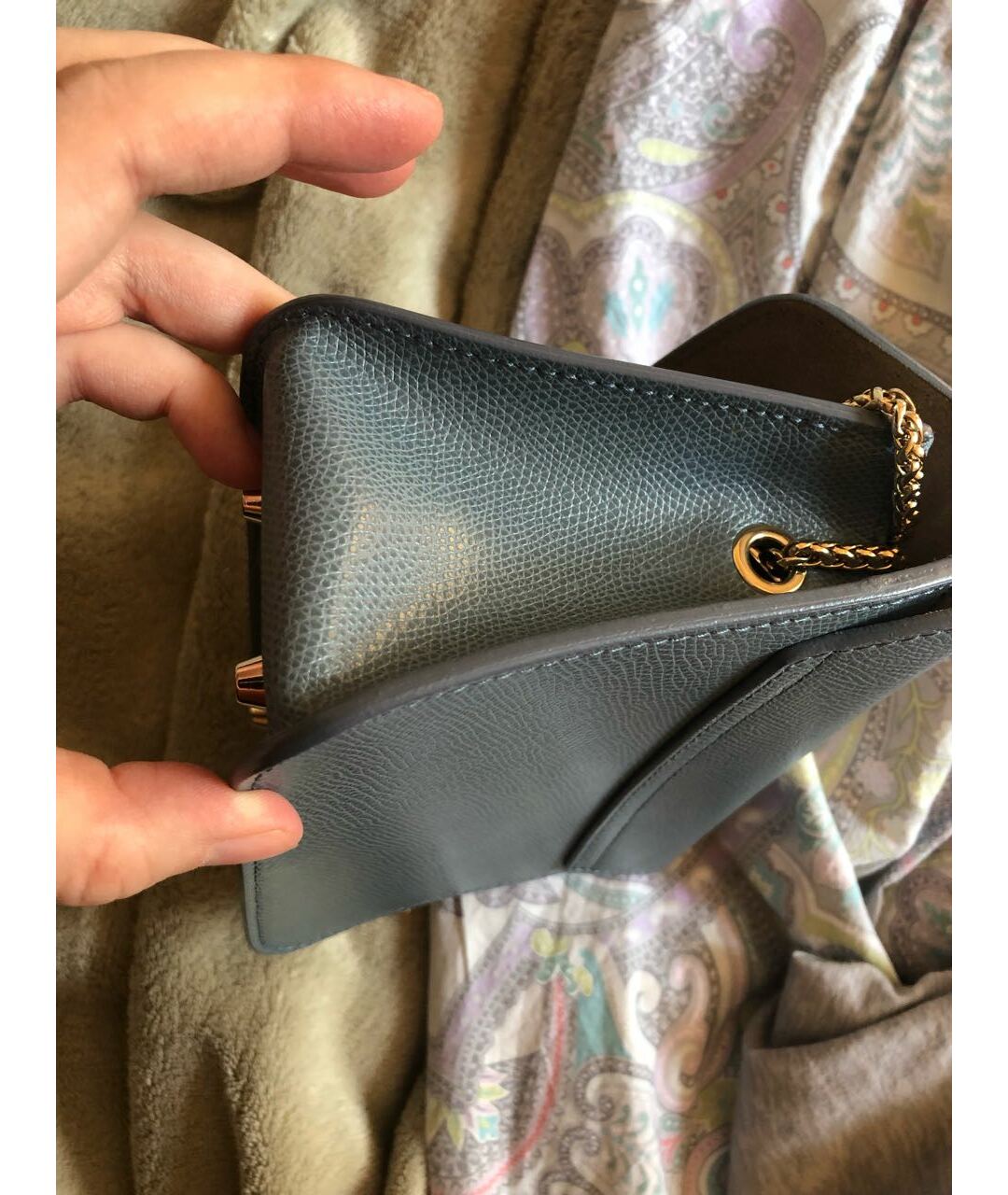 FURLA Серая кожаная сумка тоут, фото 7